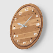 木素朴看板 ラージ壁時計 (傾斜)