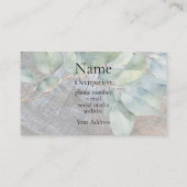 木素朴粒動揺して植物学 名刺 (裏面)