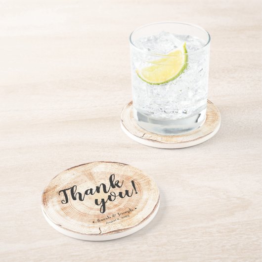 木素朴粒結婚の御礼 コースター (側面)