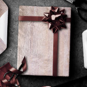 木素朴粒 |ほこりっぽいピンクと銅 ラッピングペーパー