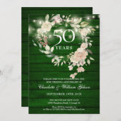 木素朴糸ライトフローラ50周年記念 招待状 (正面/裏面)