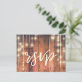 木素朴糸ライト | RSVPポストカード インビテーションポストカード (スタンド正面)