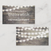 木素朴糸灯の結婚ホームページ エンクロージャーカード (正面/裏面)