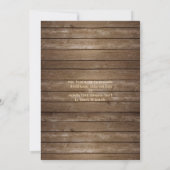 木素朴糸灯卒業パーティー 招待状 (裏面)