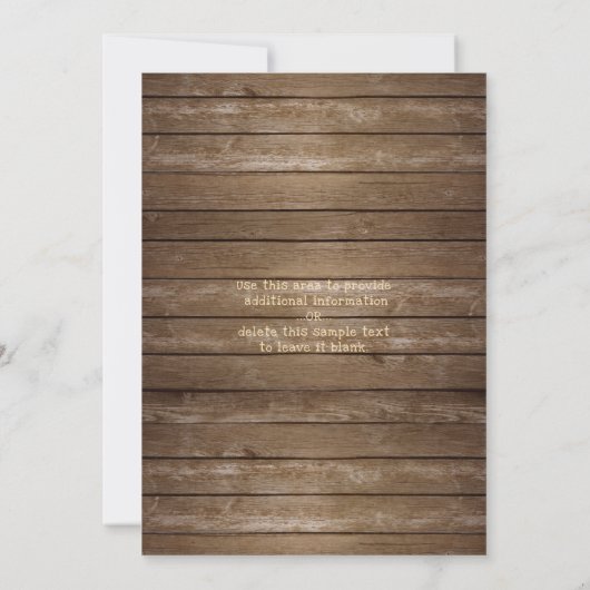 木素朴糸灯卒業パーティー 招待状 (裏面)