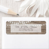 木素朴糸灯差出人住所 ラベル (インサイチュ)