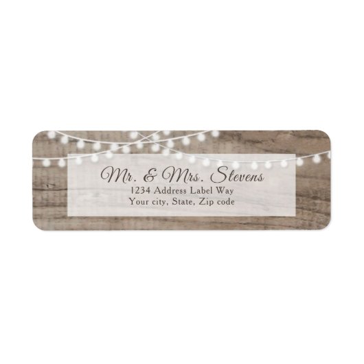 木素朴糸灯差出人住所 ラベル (正面)