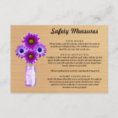 木素朴紫フローラメイスンジャー安全対策 エンクロージャーカード (正面)