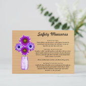 木素朴紫フローラメイスンジャー安全対策 エンクロージャーカード (スタンド正面)