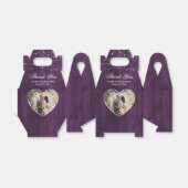 木素朴紫結婚の写真 フェイバーボックス (折り畳みなし)