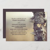 木素朴結婚の 招待状 (正面/裏面)