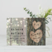 木素朴結婚の | Country Twingle Lights 招待状 (スタンド正面)