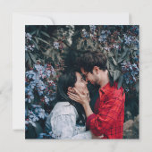 木素朴緑の結婚台本 招待状 (裏面)