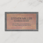 木素朴縁ど |古いテクスチャ 名刺 (正面)