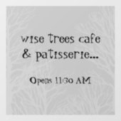 木素朴自然取り外し可能なビニール窓の固着 ウィンドウサイン (シート)