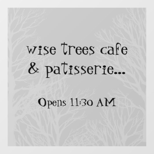 木素朴自然取り外し可能なビニール窓の固着 ウィンドウサイン (シート)