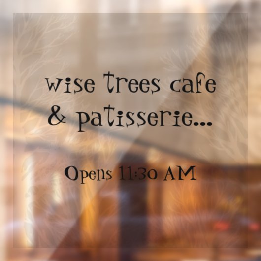 木素朴自然取り外し可能なビニール窓の固着 ウィンドウサイン (シート2)