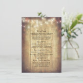 木素朴舎のストリングライト情報 エンクロージャーカード (スタンド正面)