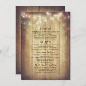 木素朴舎のストリングライト情報 エンクロージャーカード (正面/裏面)