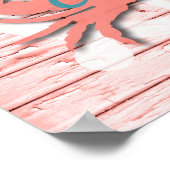 木素朴航海のの皮を剥ぐカニ |プリント ポスター (角)