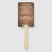 木素朴花の結婚式 ハンドファン (裏面)