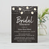 *~*木素朴花灯バラブライダルシャワー 招待状 (スタンド正面)