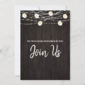 *~*木素朴花灯バラ赤ちゃんシャワー 招待状 (裏面)