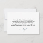 木素朴葬サンキューカード サンキューカード (裏面)