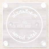 木素朴製風損フェイク垣 ガラスコースター (裏面)