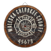 木素朴調火器エンブレム ダーツボード (正面)