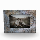 木素朴輪動揺して木素樹 フォトブロック (正面)