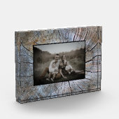 木素朴輪動揺して木素樹 フォトブロック (左)