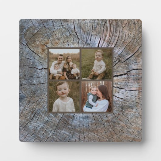 木素朴輪動揺して木素樹 フォトプラーク (正面)