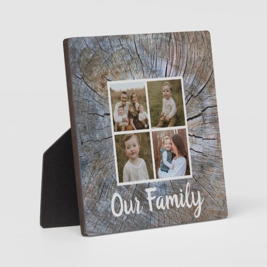 木素朴輪動揺して木素樹 フォトプラーク (正面)