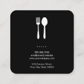 木素朴道具 | グリルマスター | シェフ スクエア名刺 (裏面)