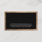 木素朴道具 |レザー縁ど 名刺 (裏面)