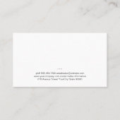 木素朴道具 |大理石 |エグゼクティブ 名刺 (裏面)