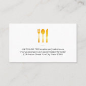 木素朴道具 | Personal Executive Chef 名刺 (裏面)