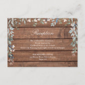 木素朴野花フローラ結婚披露宴 エンクロージャーカード (正面)