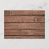 木素朴野花フローラ結婚披露宴 エンクロージャーカード (裏面)