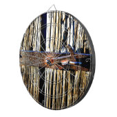 木素朴金と鉄製のラッチ ダーツボード (正面右)