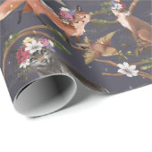 木素朴陸動物 ラッピングペーパー (ロールコーナー)