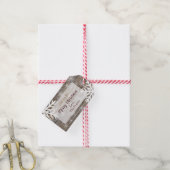 木素朴雪のギフトラベル ギフトタグ (より糸付き)