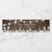 木素朴雪の結晶のラ最高のイト ペットボトルラベル (シングルラベル)