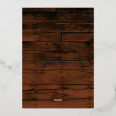 木素朴雪の結晶メリークリスマスフォト 箔シーズンカード (裏面)