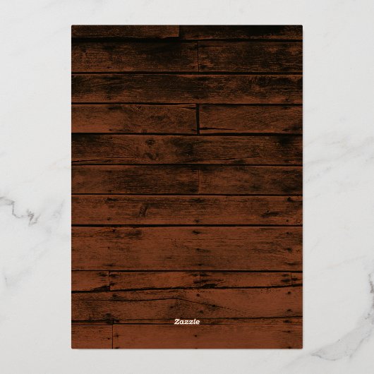 木素朴雪の結晶メリークリスマスフォト 箔シーズンカード (裏面)