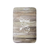 木素朴風呂モノグラムのマット バスマット (正面縦)