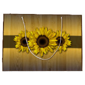 木素朴黄ひまわり抱き枕 ラージペーパーバッグ (裏面)