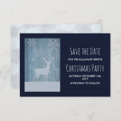 木素朴&カントリーディアークリスマスデートを保存 招待状 (正面/裏面)