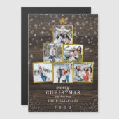 木素朴&ゴールデンフォトフレームのクリスマスツリー (正面/裏面)